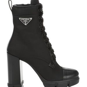 Prada Hiker boots size 10 runs a little small .. never worn